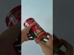 Kundengebundener Logo Holiday Tins mit Beleg-Abdeckung für das Plätzchen-Verpacken