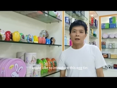 Fertigen Sie Halloween-Ei formte Tin With Ribbon Hanger Holiday-Schokoladen-Geschenkbox kundenspezifisch an