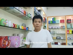 Feiertags-Saisonrunden-Tin Containers Large Circular Gift-Metall Tin Container With Lid