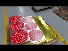 Weinlese-Runden-Tin Serving Tray Christmas Design-Feiertags-anwesendes Verpacken